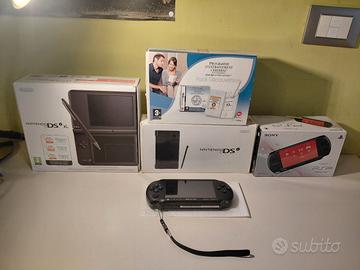 Lotto console Sony e Nintendo con scatola e non