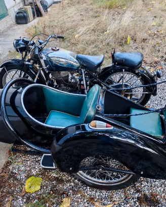Moto con Sidecar del 1940