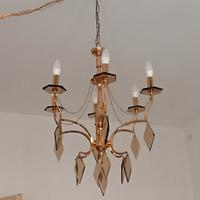 lampadario placcato oro