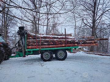 Rimorchio forestale Zaccaria Zam 140