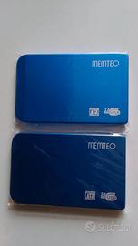 2 pezzi Box case esterno alluminio per hard disk 2