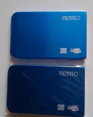 2 pezzi Box case esterno alluminio per hard disk 2