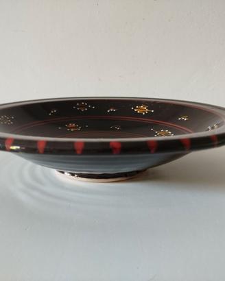 Porta fruttacentrotavola in ceramica design etnico