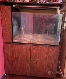 Acquario con mobile su misura l95xh vasca 58,5xp60