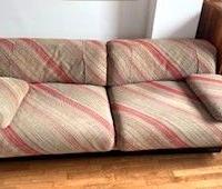 Divani Saporiti anni 80, rivestiti tessuto Missoni