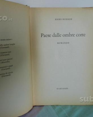 Libro "Paese ombre corte"