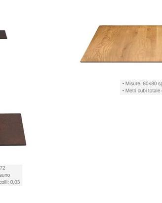Tavolino bar 80 x 80 metallo con piano HPL (H74)