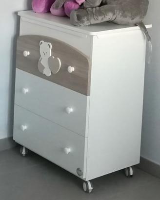 SET LETTINO E FASCIATOIO BABY EXPERT BALU BIANCO/T