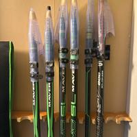 9 CANNE DA PESCA BOLOGNESI MAVER - NUOVE -