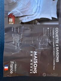 caldo piumino 4 stagioni due pezzi