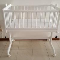 Miniculla in legno bianco