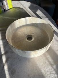 Lavabo in porcellana travertino