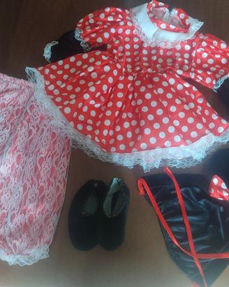 vestito carnevale bimba Minnie 