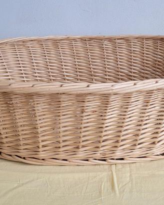 Cesto in vimini ovale grande (62x44 cm)