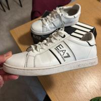 Scarpe EA7 Emirio Armani bianche im pelle