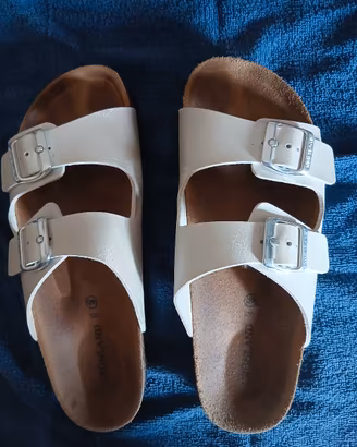 ciabatte GRUNLAND donna numero 40 bianco perla