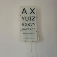 Pannello lettere oculista illuminato