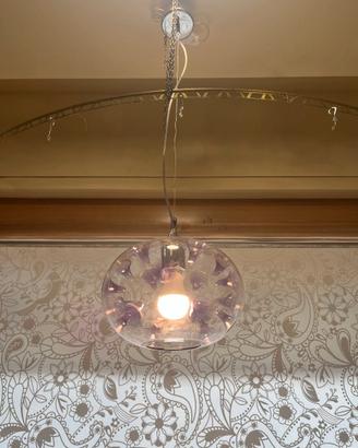 Lampadario Velab Sfera in Vetro Soffiato