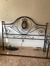 stupendo letto matrimoniale ferro battuto