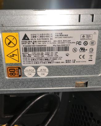 Alimentatore (PSU) ATX 300 W 80 Plus Bronze