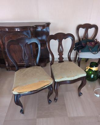 sedie antiquariato da ristrutturare 