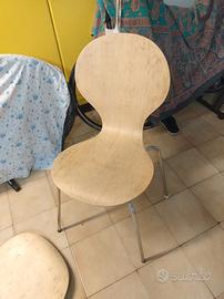 numero sei sedie anni 70/80 stile Arne Jacobsen