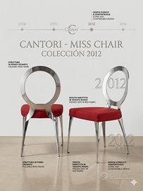 4 Sedie Cantori Miss Chair Originali design Lusso