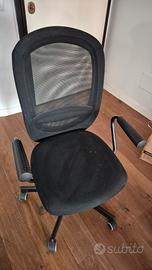 sedia da ufficio con rotelle