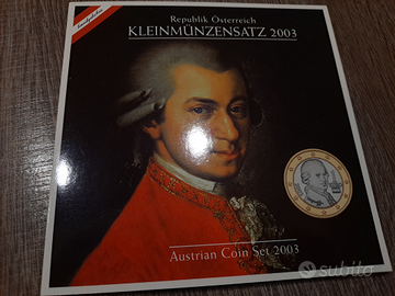 Monete euro divisionali fdc austria 2003