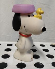 Vintage Snoopy & Woodstock Dog Dish Squeeze Toy