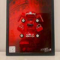 Quadro con Modellino Fiat 500L con resina