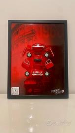 Quadro con Modellino Fiat 500L con resina