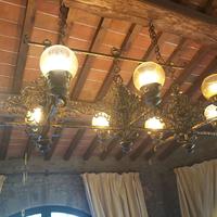 Lampadario ferro battuto 8 luci