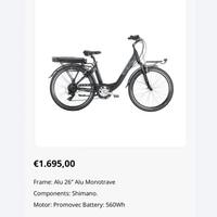 BICI ELETTRICA NUOVA METÀ PREZZO SUPER SCONTO