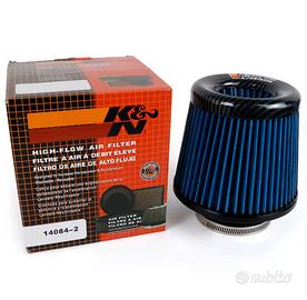 Filtro Aria Bi-Conico K&N Blu Carbonio  Universale