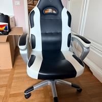 Poltrona gaming girevole bianca - GXT