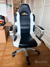 Poltrona gaming girevole bianca - GXT