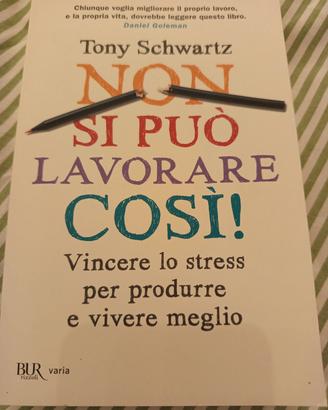 Libro"Non si può lav. così", T. Schwartz, BUR 2010