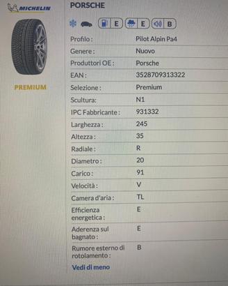 4 Gomme invernali come nuove