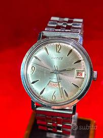 Elgin Octus Daydate vintage automatico scritte red