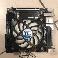 Scheda madre mini ITX, CPU, RAM e dissipatore