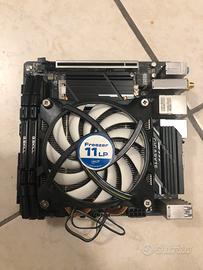 Scheda madre mini ITX, CPU, RAM e dissipatore