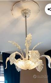 lampadario  vetro di murano stile barovier anni 30