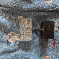 BERTIL VALLIEN. Sculpture, glass/forging,