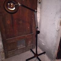 Lampada professionale con lente modernariato 
