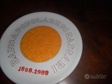 piatto  banca popolare di sassari