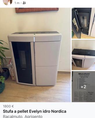 Stufa a pellet nordica extraflame evelin idro