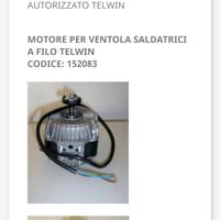 Motore per ventola saldatrice 
