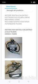 Motore per ventola saldatrice 