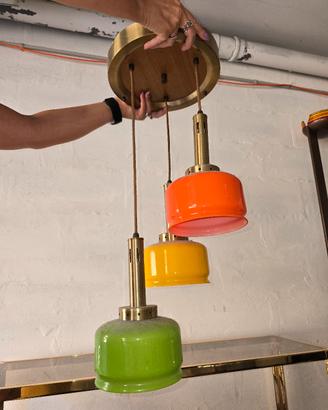 lampadario anni 60 70 vintage 